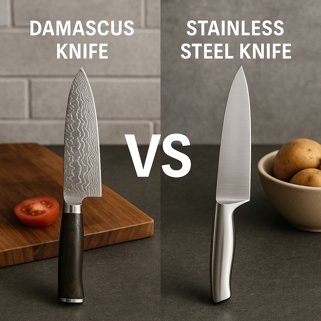 Damascus Knife vs Stainless Steel Knife β Pros & Cons - OSERM.COM