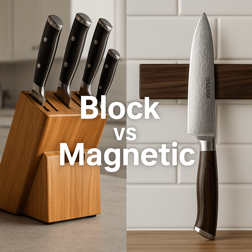 How to Store Your Knives β Knife Block vs Magnetic Strip - OSERM.COM