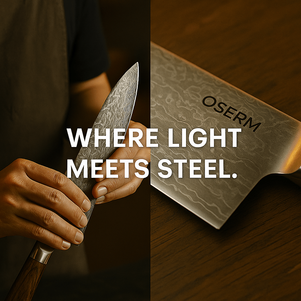Where Light Meets Steel – How a Fine Knife Brings Life to the Kitchen - OSERM.COM