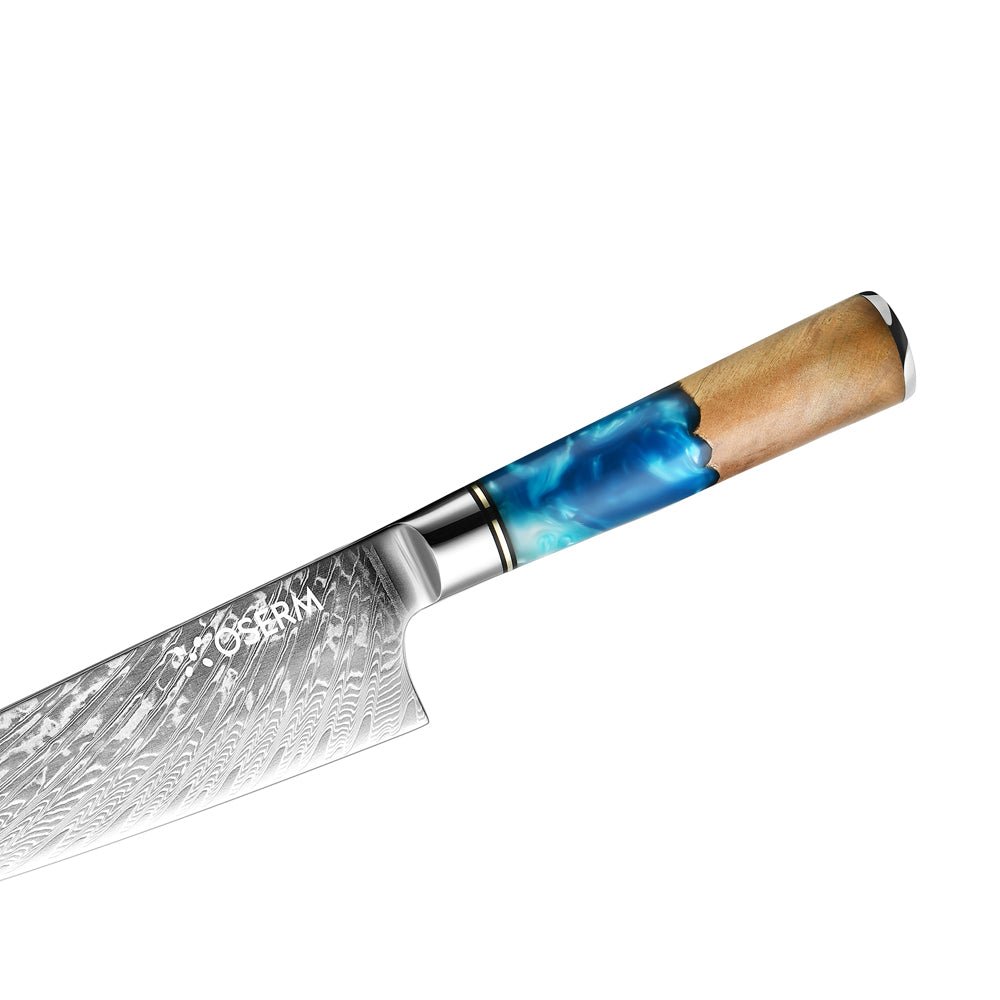 OSERM “Aokiri 青霧” Damascus Knife Set – 7 - Piece Premium Gift Box