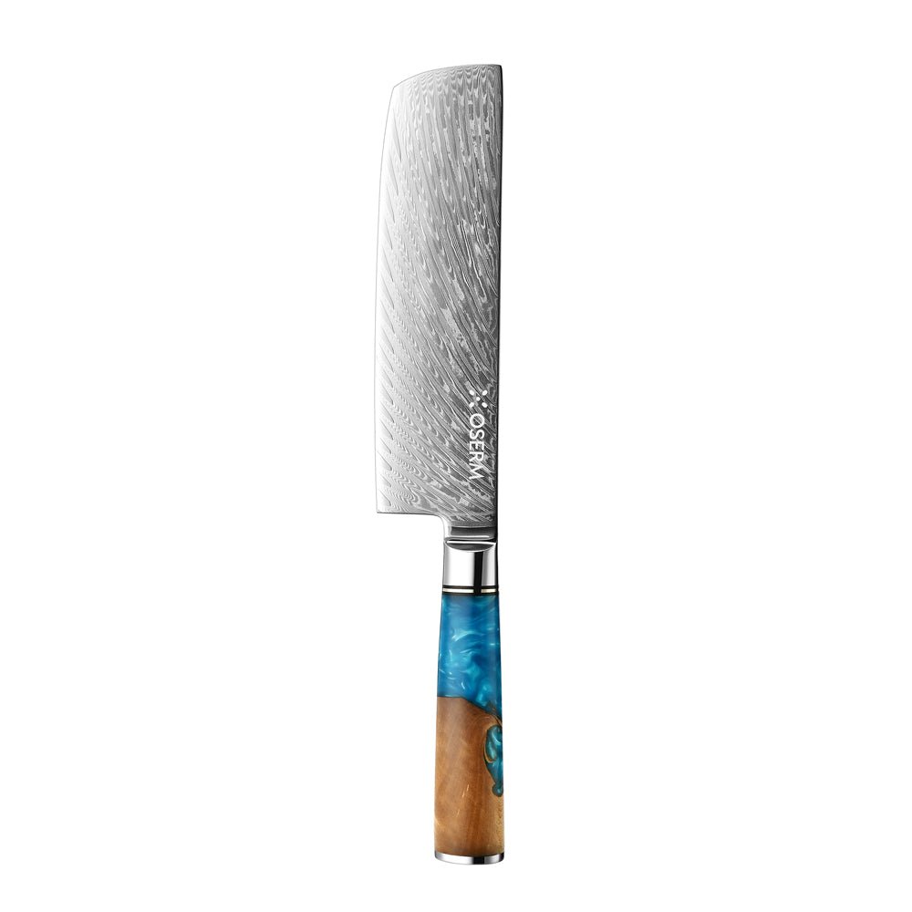 OSERM “Aokiri 青霧” Damascus Knife Set – 7 - Piece Premium Gift Box