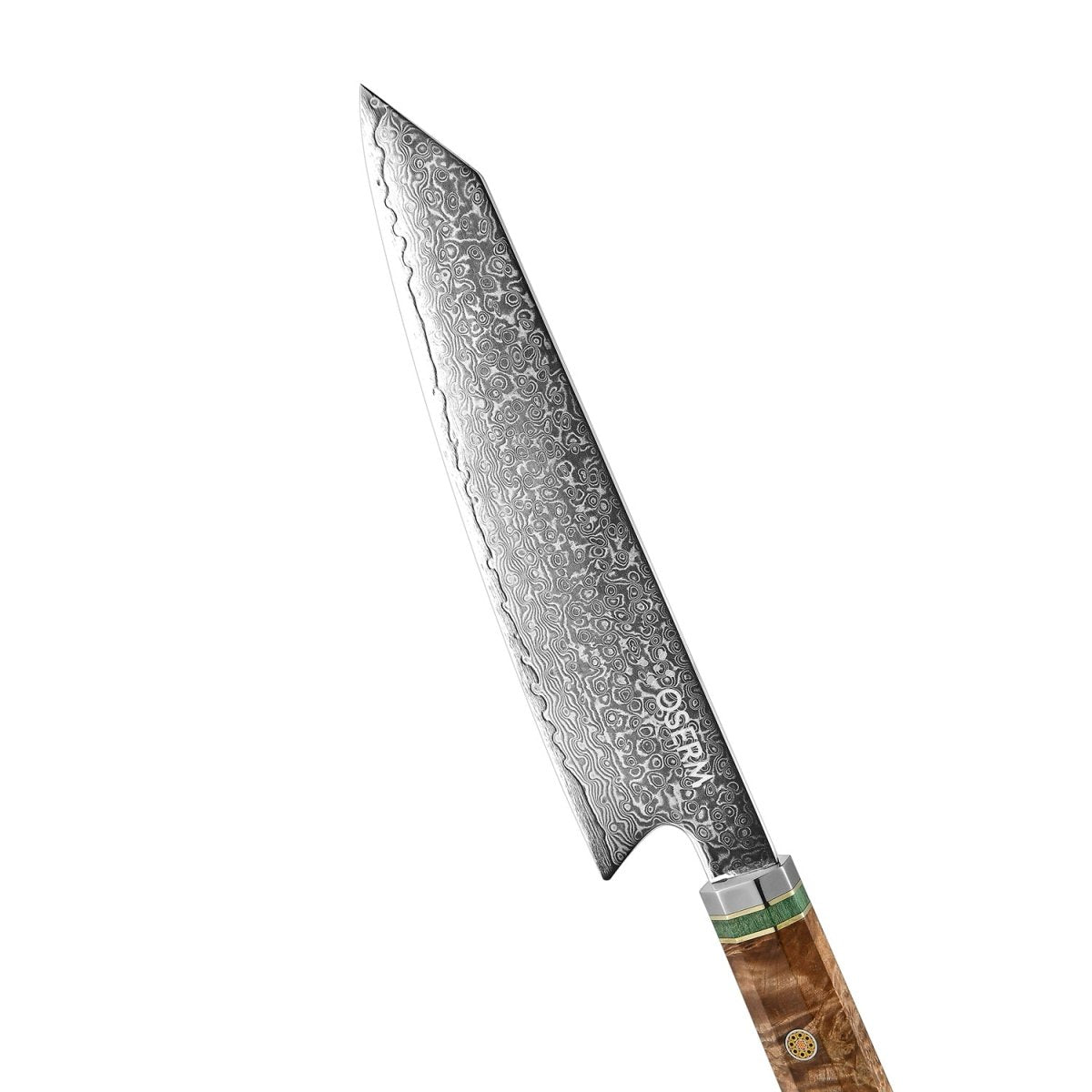 OSERM “Reika 霊霞” Japanese Damascus Kiritsuke Chef Knife with Blue Handle – Gift - Ready in Premium Box