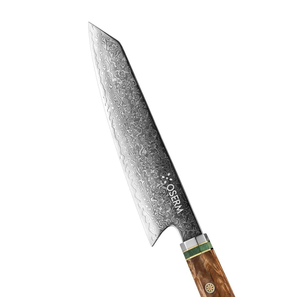 OSERM “Reika 霊霞” Japanese Damascus Kiritsuke Chef Knife with Red Handle – Gift - Ready in Premium Box