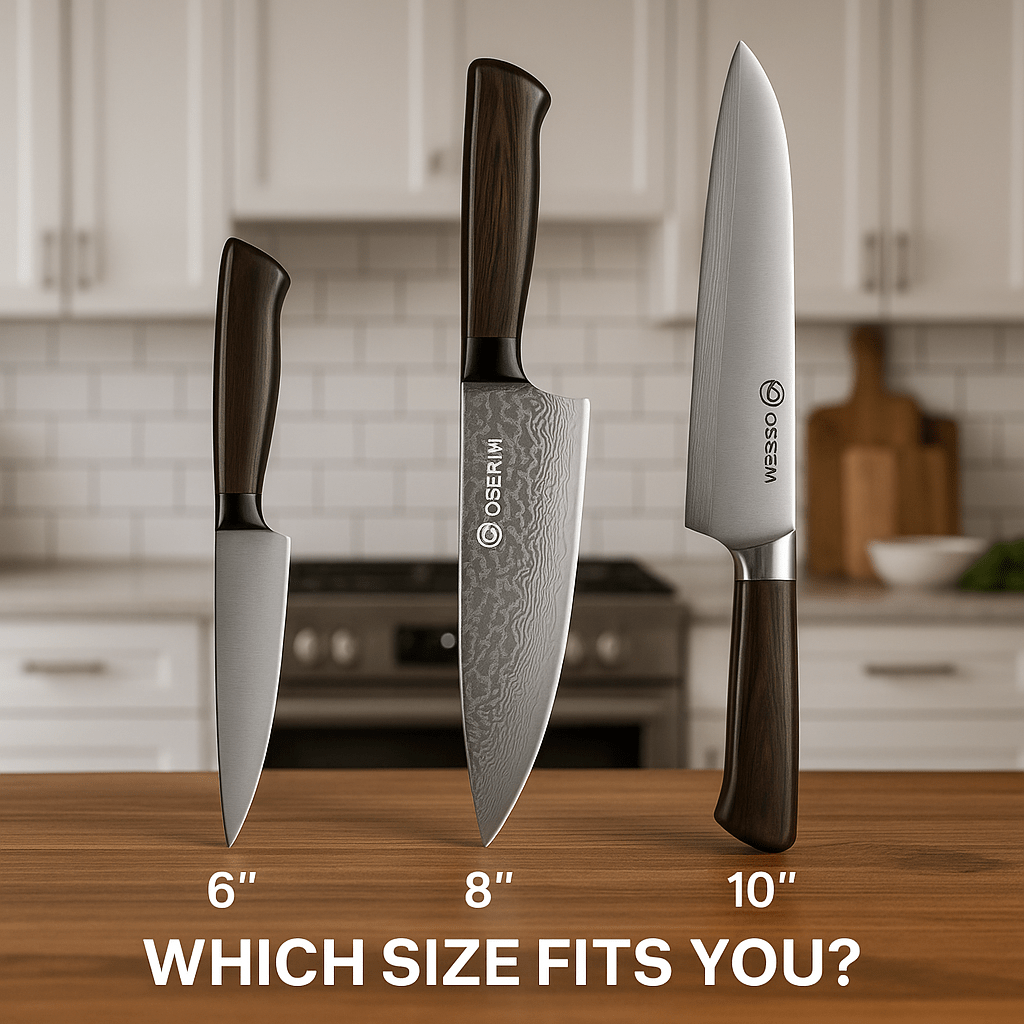 Best Knife Size for Home Cooking – 6”, 8”, or 10”? - OSERM.COM