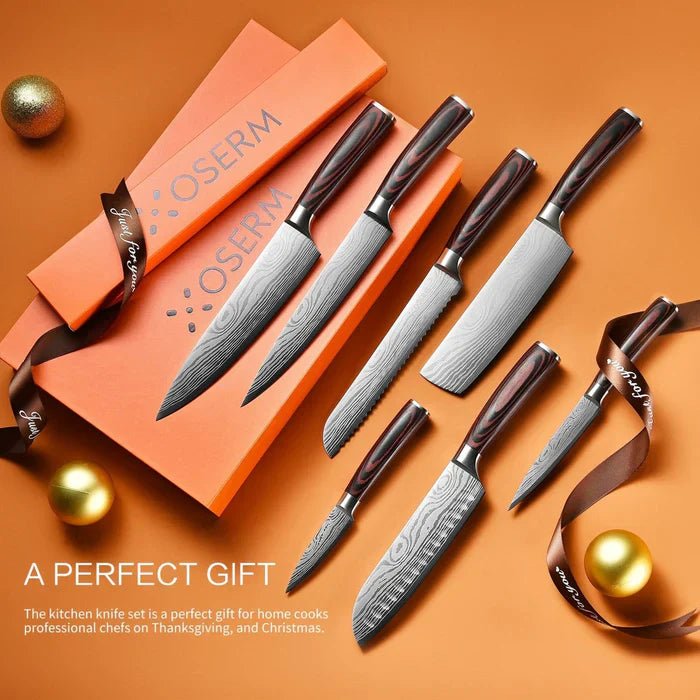 The OSERM 7+1 Knife Set – A Masterpiece for Gifting, Ambitious Home Chefs, and Lifelong Cooking - OSERM.COM