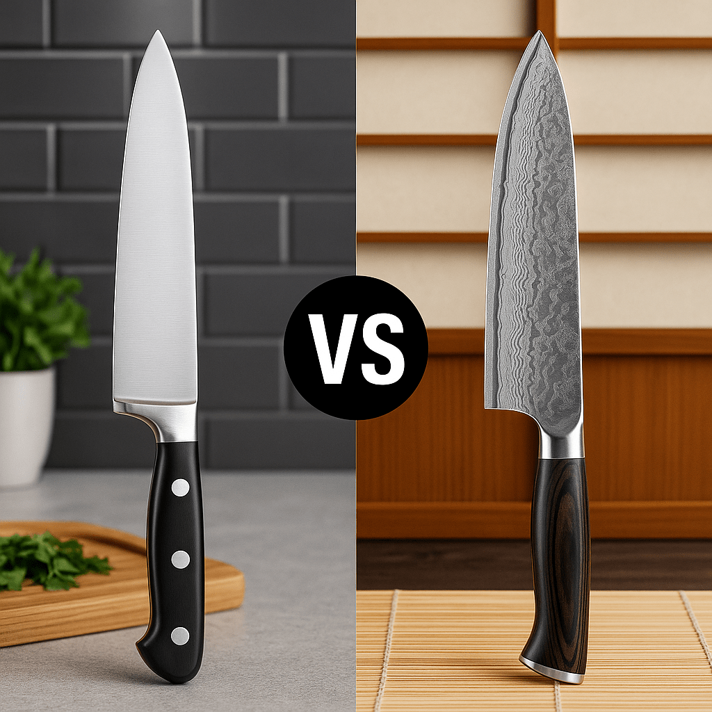 Western Knife vs Asian Knife Styles in Daily Cooking - OSERM.COM