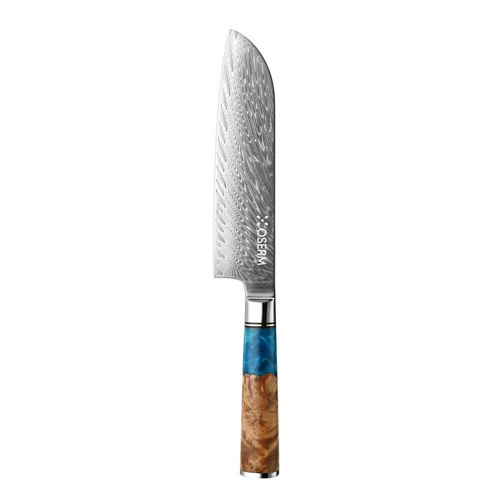 OSERM “Aokiri 青霧” Damascus Knife Set – 7 - Piece Premium Gift Box